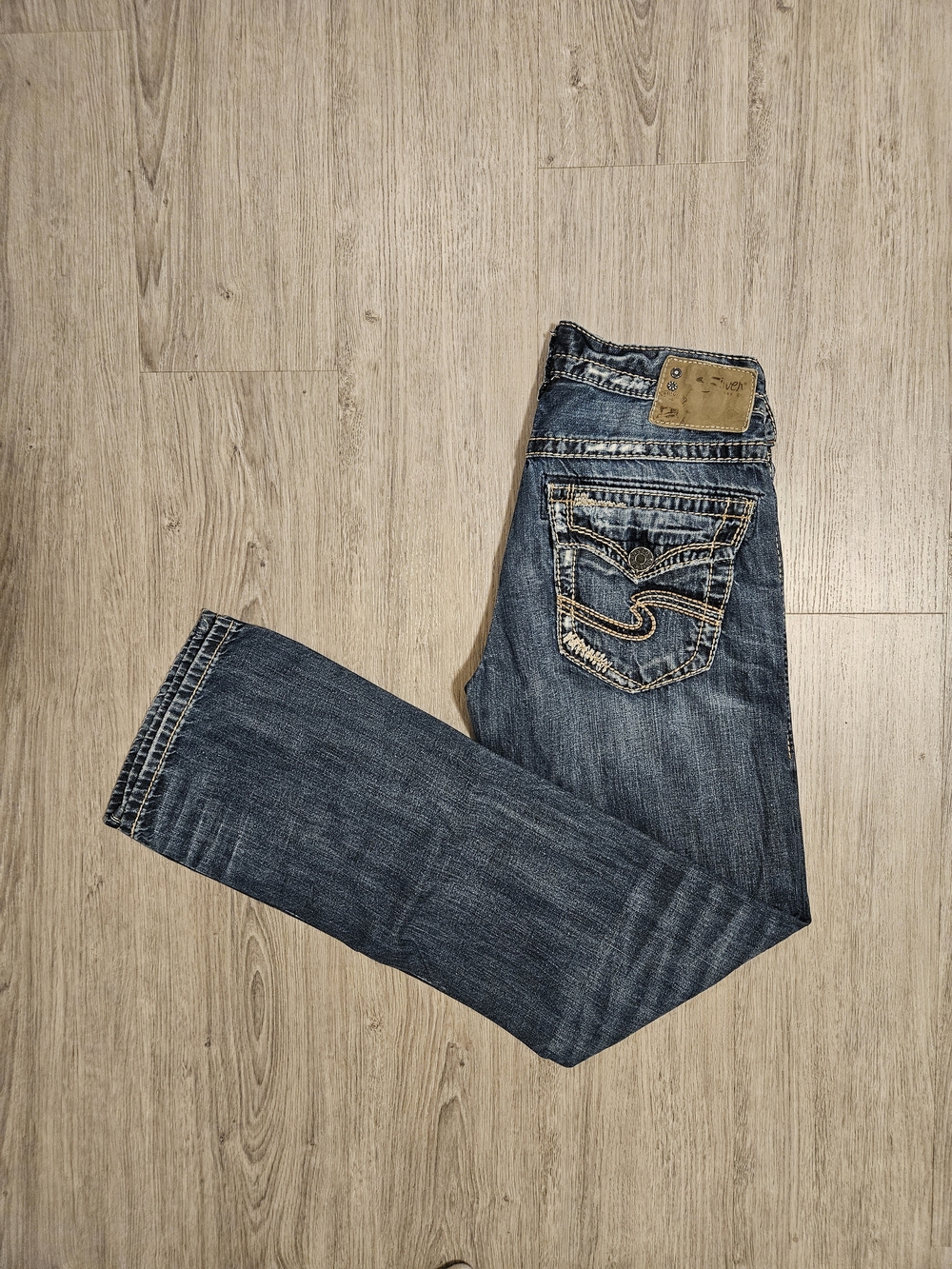 Silver Jeans Co. Zac Men's '30x34' Dark Blue Straight Leg Jeans